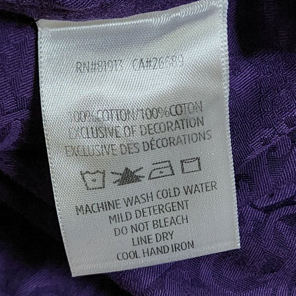 Robert Graham Purple Paisley Long Sleeve Shirt, Men's Small - Picture 11 of 16